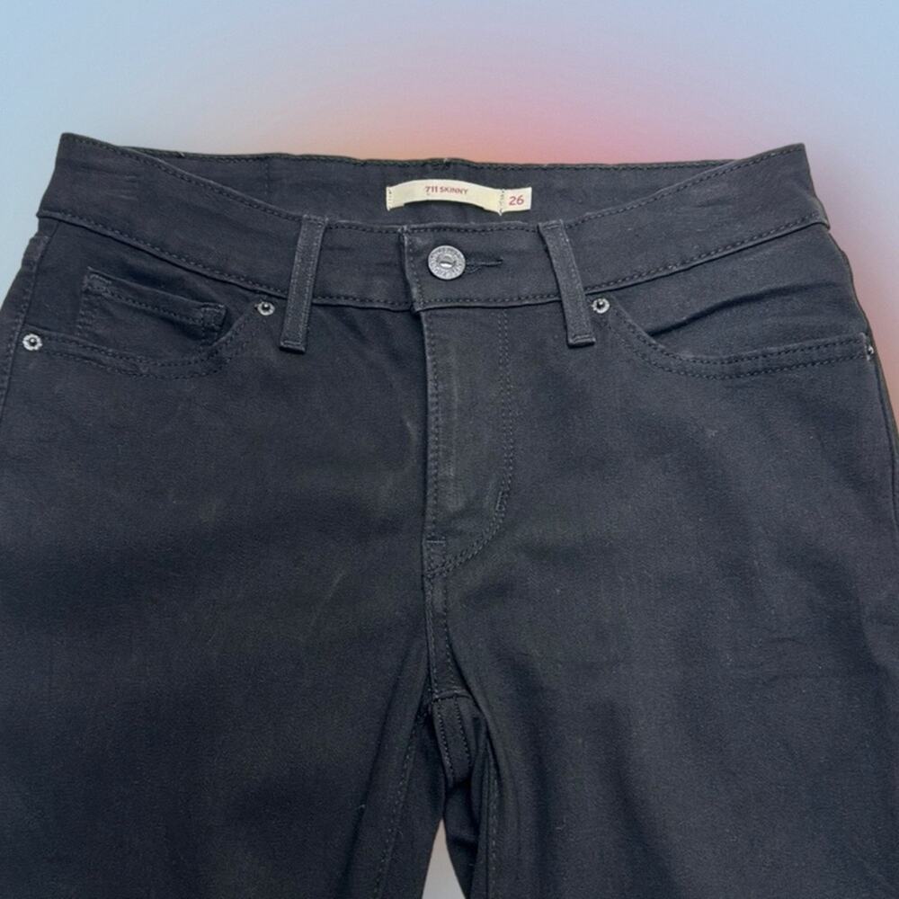 LEVI’S 711 Women’s 26 Black Skinny Jeans